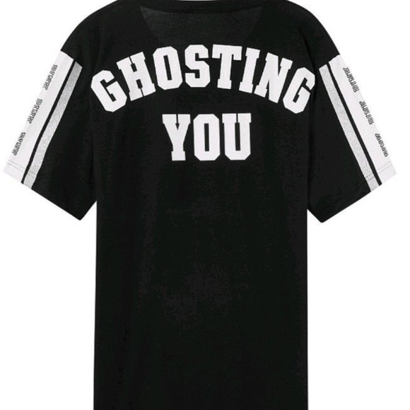 PINK Victoria's Secret Tops - Victoria's Secret Pink Bling Halloween Tee Ghostin